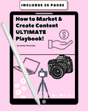 HOW TO MARKET AND CREATE CONTENT