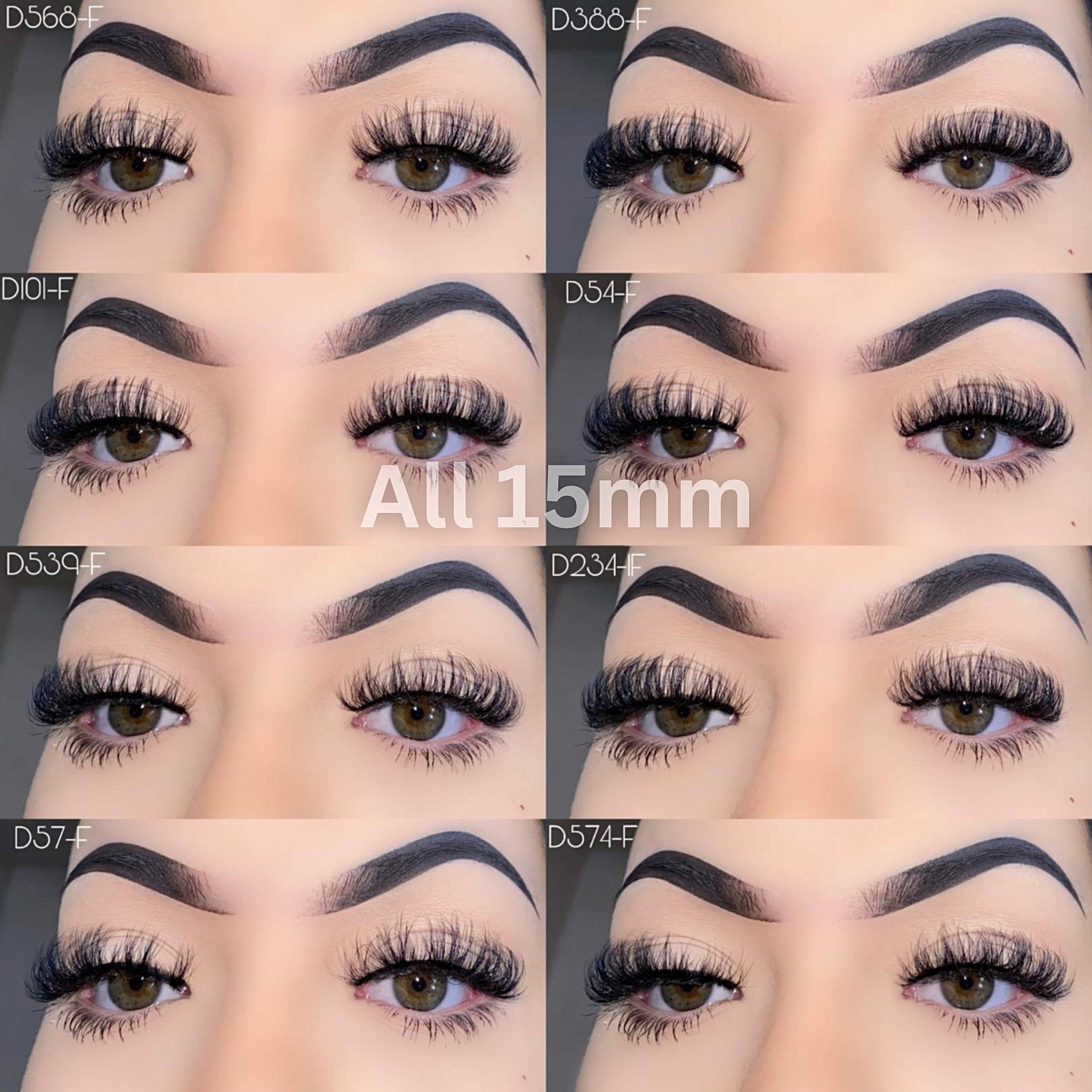 Wholesale lashes (all lengths) INCLUDING COLORED LASHES