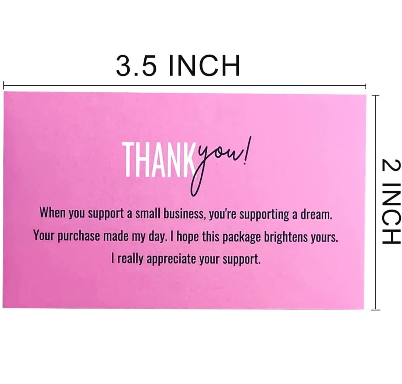 THANK YOU CARDS (100 pieces)