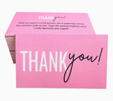 THANK YOU CARDS (100 pieces)